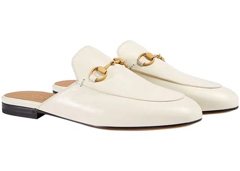 423513 gucci|White Leather Princetown Slipper .